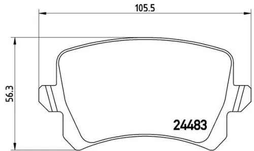 ABS Brake Pad Set, disc brake (P 85 109)