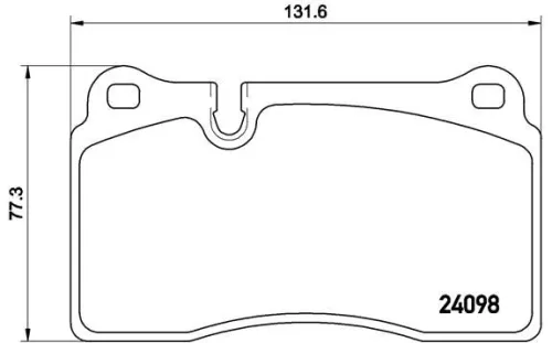 ABS Brake Pad Set, disc brake (P 85 110)