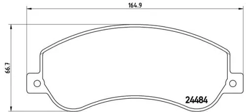 ABS Brake Pad Set, disc brake (P 85 115)