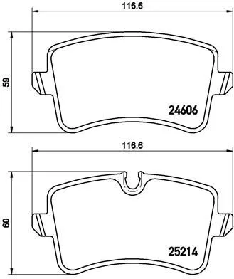 ABS Brake Pad Set, disc brake (P 85 119)