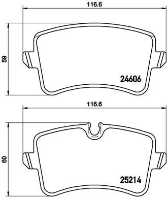 ABS Brake Pad Set, disc brake (P 85 120)