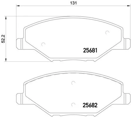 ABS Brake Pad Set, disc brake (P 85 121)