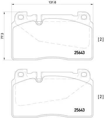 ABS Brake Pad Set, disc brake (P 85 123)