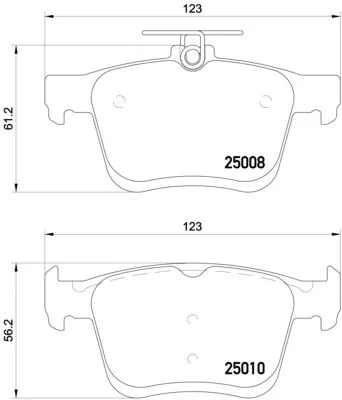 ABS Brake Pad Set, disc brake (P 85 125)