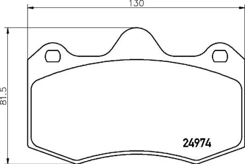 ABS Brake Pad Set, disc brake (P 85 134)