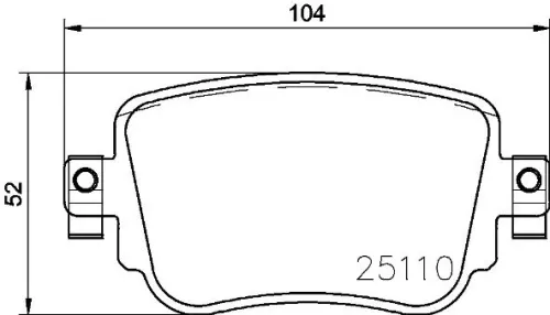 ABS Brake Pad Set, disc brake (P 85 140)