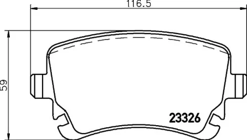 ABS Brake Pad Set, disc brake (P 85 143)