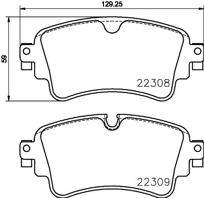 ABS Brake Pad Set, disc brake (P 85 154)