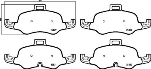 ABS Brake Pad Set, disc brake (P 85 160)