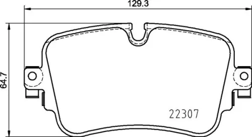 ABS Brake Pad Set, disc brake (P 85 161)