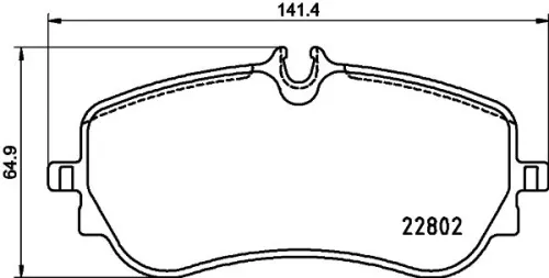 ABS Brake Pad Set, disc brake (P 85 172)