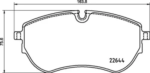ABS Brake Pad Set, disc brake (P 85 173)