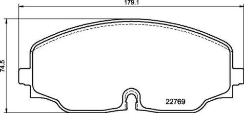 ABS Brake Pad Set, disc brake (P 85 176)