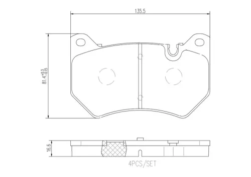 ABS Brake Pad Set, disc brake (P 85 177)
