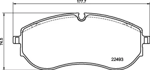 ABS Brake Pad Set, disc brake (P 85 179)