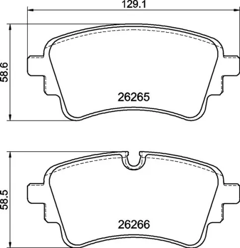 ABS Brake Pad Set, disc brake (P 85 185)
