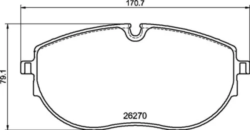 ABS Brake Pad Set, disc brake (P 85 188)