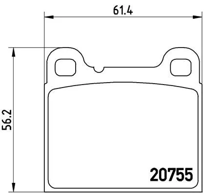 ABS Brake Pad Set, disc brake (P 86 002)