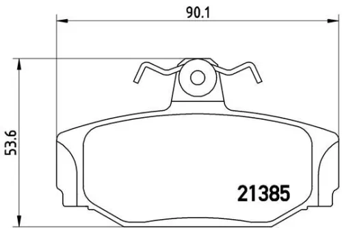 ABS Brake Pad Set, disc brake (P 86 009)