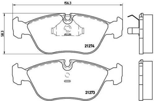 ABS Brake Pad Set, disc brake (P 86 013)