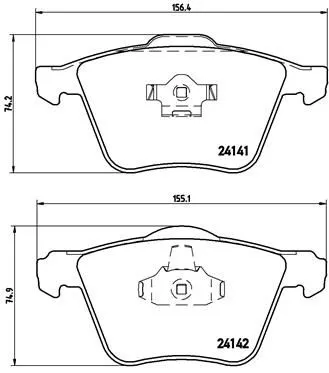 ABS Brake Pad Set, disc brake (P 86 018)