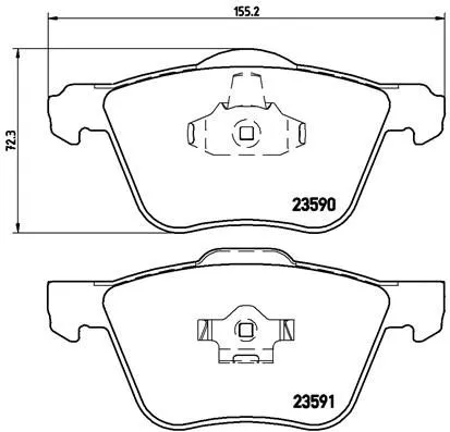 ABS Brake Pad Set, disc brake (P 86 022)