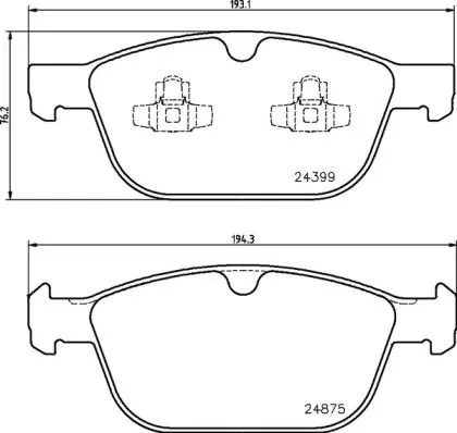 ABS Brake Pad Set, disc brake (P 86 023)