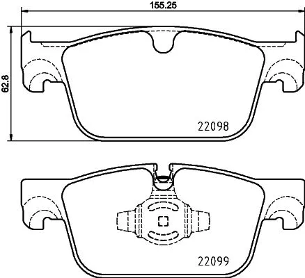 ABS Brake Pad Set, disc brake (P 86 028)