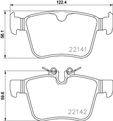 ABS Brake Pad Set, disc brake (P 86 029)