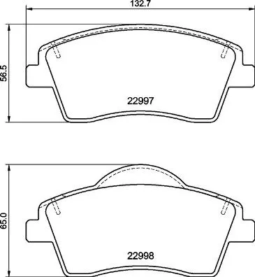 ABS Brake Pad Set, disc brake (P 86 033)