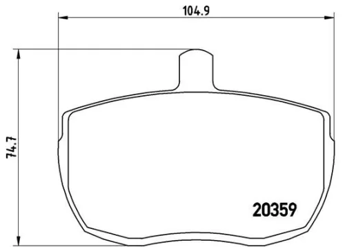 ABS Brake Pad Set, disc brake (P A6 001)