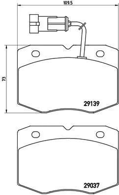 ABS Brake Pad Set, disc brake (P A6 019)