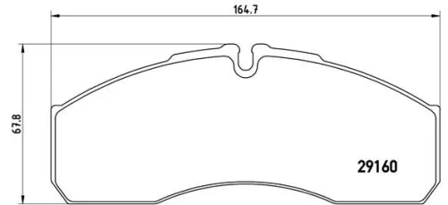 ABS Brake Pad Set, disc brake (P A6 022)