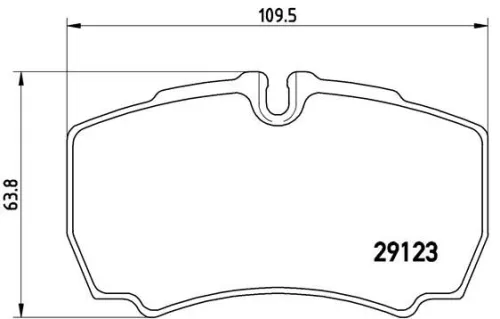 ABS Brake Pad Set, disc brake (P A6 023)