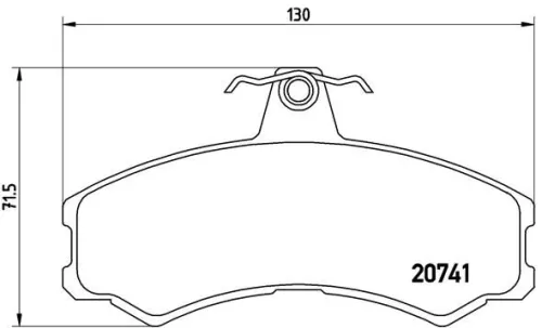 ABS Brake Pad Set, disc brake (P A6 024)