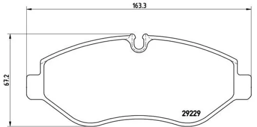 ABS Brake Pad Set, disc brake (P A6 026)