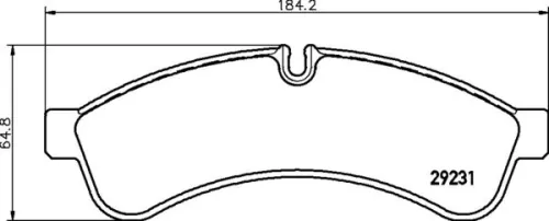 ABS Brake Pad Set, disc brake (P A6 030)