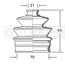 FIRST LINE FIRST LINE FCB2010  FIRST LINE Drive Shaft Cv Boot Kit 